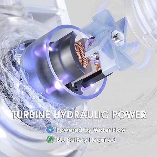 Faucet Mount Water Filter with UV Light & LED Indicator, 8-Stage Carbon Filtration for Clean Drinking Water, Includes 2 Extra Replacement Filters – Model EL-LS-A21 (Gray Color)