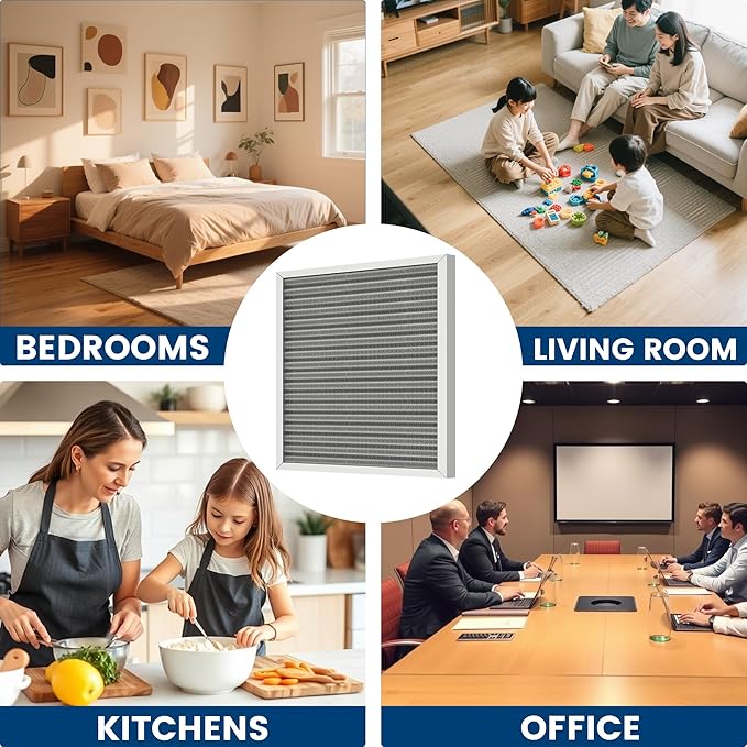 20x25x1 HVAC Furnace Air Filter, Lasts a Lifetime, Washable, the Last HVAC Filter You Will Ever Buy, Healthier Home or Office, Merv 8(Actual Size:19.5x24.5x0.82 Inch)
