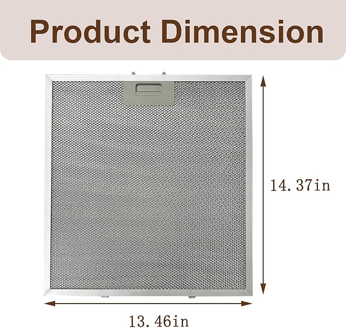 2 Packs Aluminum Mesh Grease Filter Compatible with COSMO COS-5U30 30 in. Delta Collection Ducted Under Cabinet Range Hood