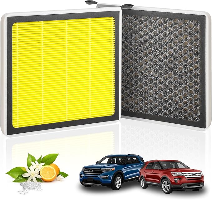 Cabin Air Filter CF11176 Fits 2011-2019 Ford Explorer, 2010-2019 Taurus, 2010-2019 Flex, 2013-2019 Police Interceptor Utility/Sedan, Lightly Scented