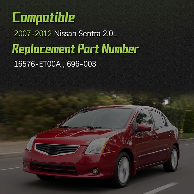 16576-ET00A Engine Air Intake Hose Tube With Clamps for 2007 2008 2009 2010 2011 2012 Nissan Sentra 2.0L