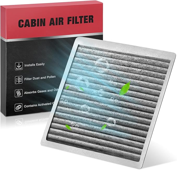 BDFHYK Cabin Air Filter w/Activated Carbon CF10547 Compatible with Ford 2007 2008 2009 2010 2011 2012 2013 2014 Edge, Compatible with Lincoln 2007-2018 MKX