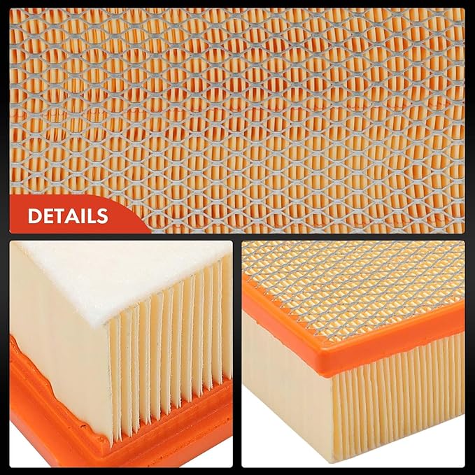 A-Premium 2-PC Engine Air Filter Compatible with BMW 745i/745Li 2002-2005 4.4L, 750i/750Li 2006-2007 4.8L, 760i 2004-2006, 760Li 2003-2008/2010, Alpina B7 2007-2008 & Rolls-Royce Phantom 2004-2013