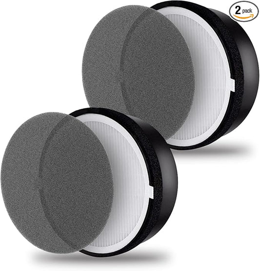 LV-H132 Replacement Filter for Levoit LV-H132 Air Purifier,3-in-1 H13 True HEPA and Activated Carbon Filter,Part # LV-H132-RF,2 Pack