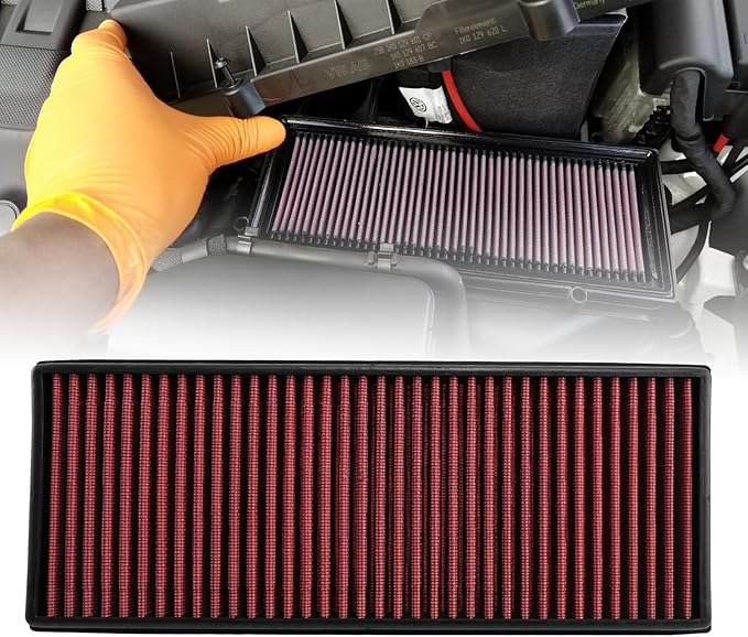 RYANSTAR RACING High-Flow Air Filter 33-2865 Compatible with Audi Volkswagen Washable and Reusable Improves Power and Throttle Response Designed for Lifelong Use