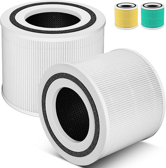 2 Pack 240 Replacement Filter Fit For 240 Air Puri-fier, For HEPA-14 Air Purif-ier Filter Replacement with Activated Carbon Filter