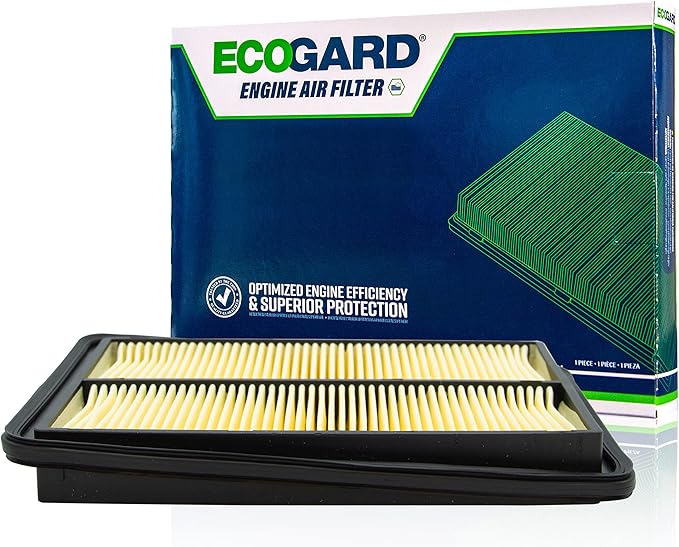 ECOGARD XA10423 Premium Engine Air Filter Fits 2018-2024 Renault Koleos, 2014-2020 Nissan Rogue, 2017-2022 Rogue Sport, 2014-2022 X-Trail, 2017-2023 Qashqai
