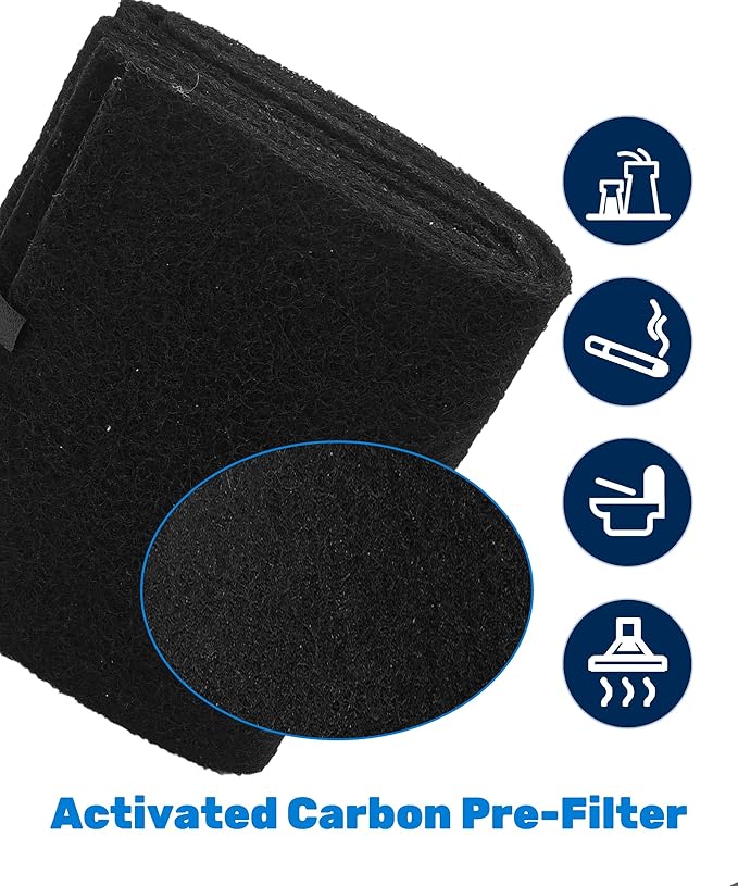 20500 Replacement Filter Compatible with Honeywell 10500 (EV-10) 17000 17000-S 17005 Air Purifiers, Part Number 20500, with 1 True HEPA Filter + 2 Carbon Pre-Filters