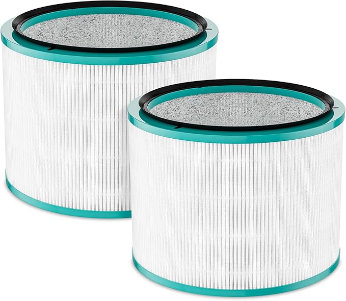 Future Way 2-Pack HP01 HP02 Filter Replacement Kit Compatible with Dyson HP01/HP02/DP01 Air Purifier, H13 True HEPA Air Purifier Filter