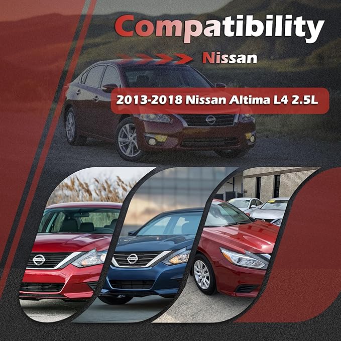 16546-3TA0J Engine Air Filter and 27277-3JC1A Cabin Air Filter kit Compatible with 2013-2018 Nissan Altima L4 2.5L Replaces CA11450 CF11776