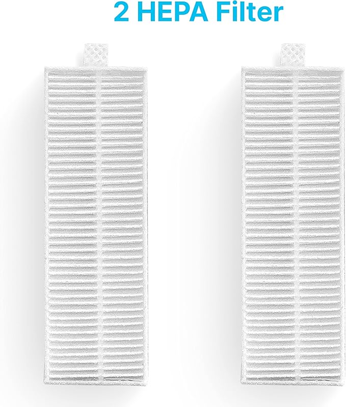 SereneLife PUCRCX70 Robot Vacuum Accessory Kit - (4) Sweeping Side Brushes, (2) Air Filter - Robot Vacuum Cleaner Replacement Parts and Accessory Kit Compatible Only with PUCRCX70 PRTPUCRCX7010