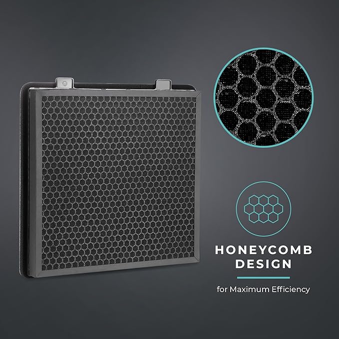 Lectron Cabin Air Filter Replacement Compatible with Tesla Cybertruck - H13 HEPA Filter with Activated Carbon (1-Pack)