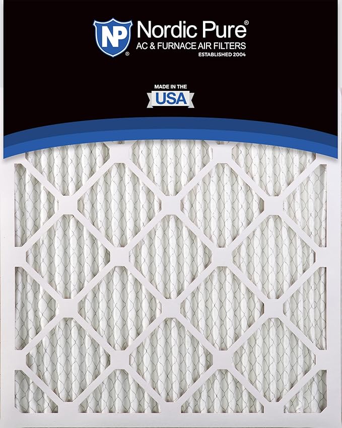 Nordic Pure 20x25x1 (19 1/2 x 24 1/2 x 3/4) Pleated MERV 14 Air Filters 6 Pack