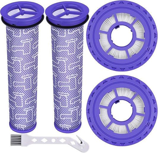 Filter Replacements for Dyson DC41, DC65, DC66, UP13, UP20 Multi Floor, Ball and Animal Vacuum, 2 Post Filters & 2 Pre Filters, Replaces Part # 920769-01 & 920640-01