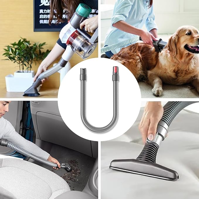 Flexible Extension Hose Attachment Compatible for Dyson - Compatible with V15 V11 V10 V8 V7 Outsize Absolute Motorhead Trigger Cordless Vacuum Cleaner Accessories Gadgets