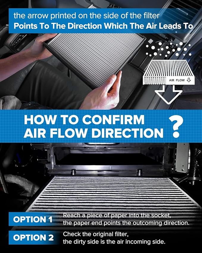 PHILTOP Cabin Air Filter w/Activated Carbon, Compatible with CF11668 Dodge Charger 2011-2023, Challenger 2011-2023, Chrysler 300 2011-2023