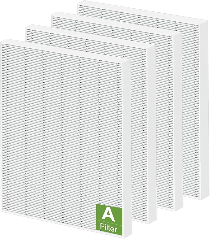 4 Pack 115115 HEPA Filter Compatible with Winix C535 C909 Air Purifier and PlasmaWave P300 AM90 6300 6300-2 9000 9800 H13 True HEPA Replacement