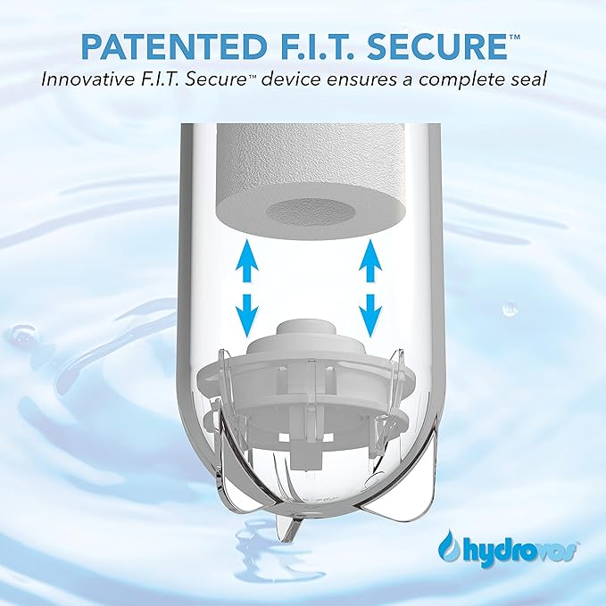 HYDROVOS 20-Inch Water Filter Housing, NSF Certified, 3/4” Ports, Built-in Pressure Relief Valve, Use for 20" x 2.5" Whole House Water Filtration System to Reduce Sediment, Rust, Filter Not Included