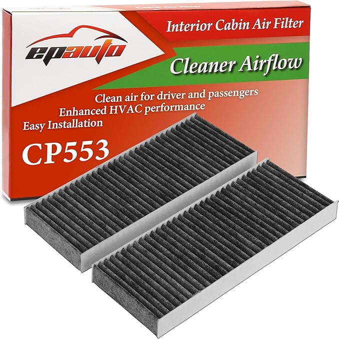 EPAuto CP553 (CF10553) Cabin Air Filter, Replacement for Nissan Frontier (2005–2025), Xterra (2005–2015), Pathfinder (2005–2012), NV1500/2500/3500 (2012–2015), Suzuki Equator (2009–2012)