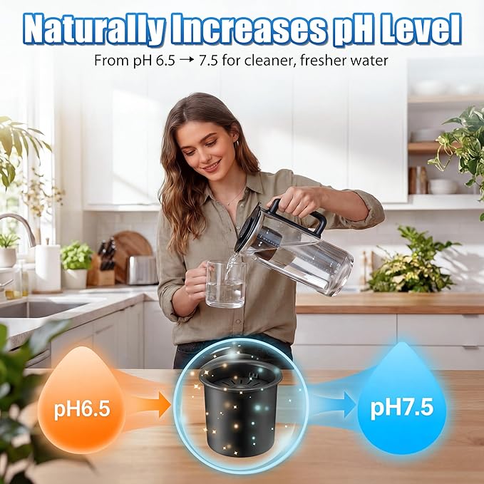 2 Pack Remineralization Filters Compatible with Bluevua RO100ROPOT-LITE, One-Year Alkaline Mineral Replacement Set for Reverse Osmosis Systems, Restores Minerals and Raises pH Level