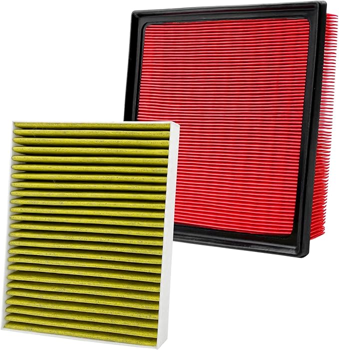 2PCS Cabin Engine Air Filter Kit Fit for 2019-25 ES350,2022-25 NX250, NX350,2019-22 AVALON,2018-24 CAMRY,2020-25 HIGHLANDER,2019-25 RAV4,CF12157,CA12377,87139-0E040,17801-F0050
