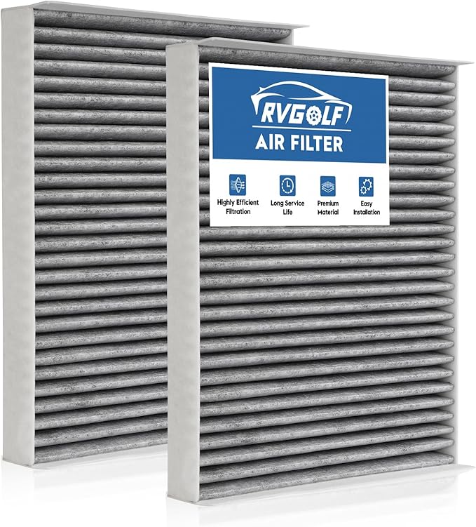 2-Pcs Cabin Air Filter for Ford Expedition 2018-2025 2026, F150 2015-2025 2026, F250, F350, F450 2017-2022, Lincoln Navigator 2018-2026 Car Replacement for CF12150 Automotive Accessories