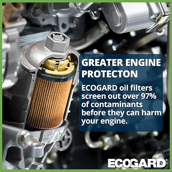 ECOGARD X5692 Premium Cartridge Engine Oil Filter for Conventional Oil Fits Volvo XC90 3.2L 2007-2014, XC60 3.0L 2010-2016, XC60 3.2L 2010-2015, XC70 3.2L 2008-2015, S80 3.2L 2007-2014