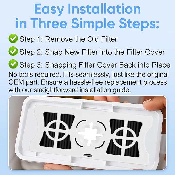 Smilefil Replacement Refrigerator Air Filter
