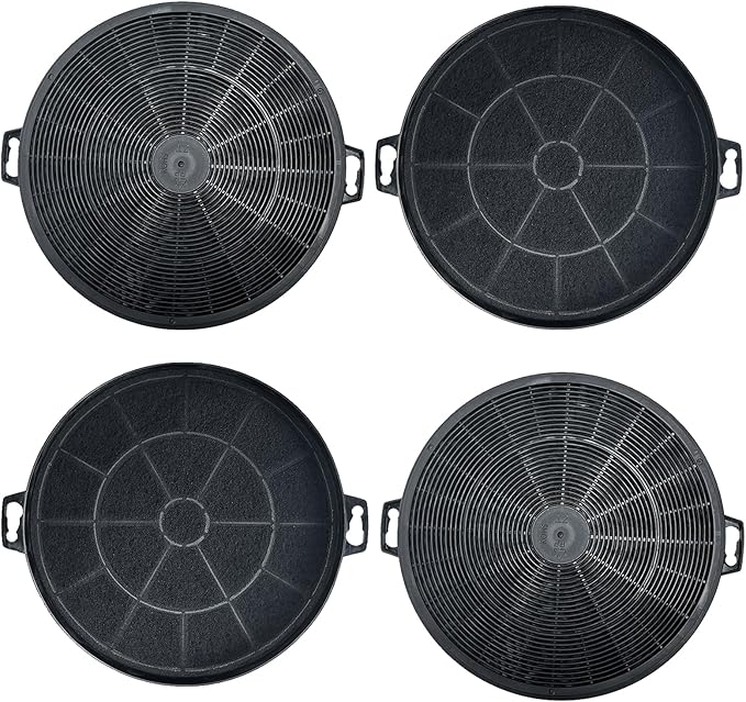 4 Pack Charcoal Filters Compatible with MCBON IE71-BLACK, TE77, SOONYE SOP05-30/36, SOP06-30, SOT02-30, Zline and AKDY Range Hood. Compare to Part # CF01, CF001, CF0003, CF0006, IE71