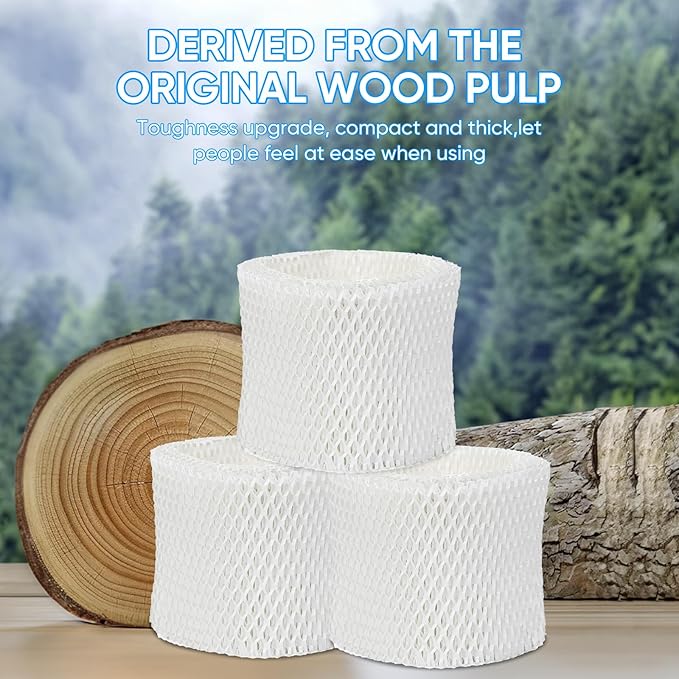 6 Pack Humidifier Filters HAC-504 Replacement for Honeywell Humidifier Filter, Filter A Humidifier Filter Replacement for HCM300/350/600/700 Honeywell Humidifier, White