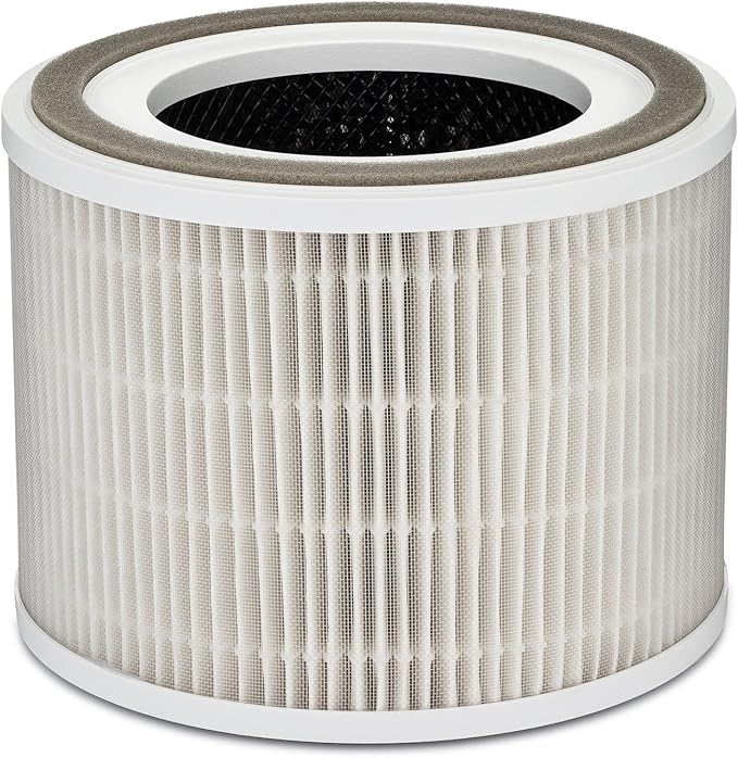 Crane Genuine Air Purifier Replacement Filter For Model EE-5075, HS-1964, HEPA Air Filter Replacement, Pack Of 1, 3-Stage Filtration For Better Indoor Air Quality