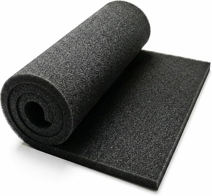 Washable Foam Air Filter Material Sheet for Uni Filter-BF-1 BF1 18" X 15" X 5/8" 65-PPI Black Fine Filter Foam Sheet Cut to Fit Air Filter Pads for Most Motorcycle ATV Scooters Dirt Bike UTV
