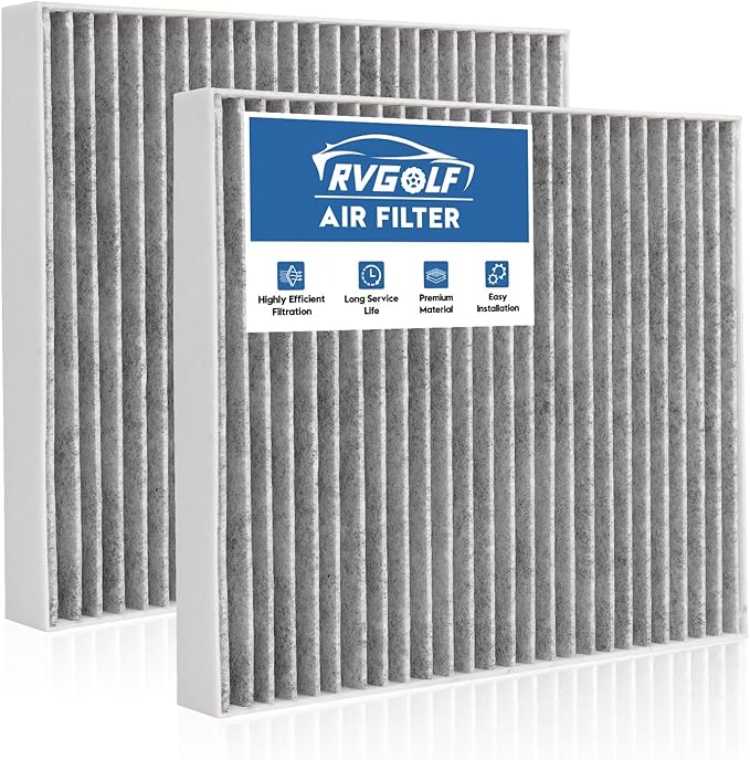 2-Pcs Cabin Air Filter for 2021-2025 2026 GMC Sierra＆Chevrolet Silverado, 2018-2025 2026 Equinox＆Suburban＆Tahoe＆Yukon Car Replacement for CF11966 Automotive Accessories
