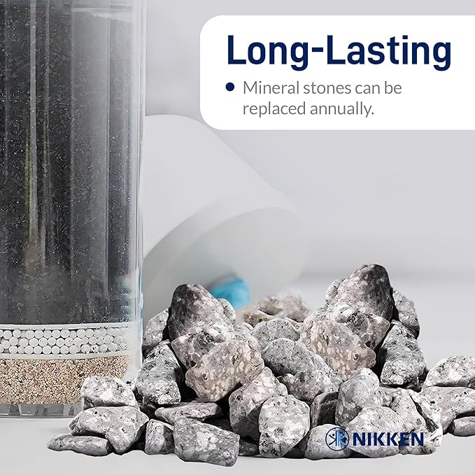 Nikken PiMag Aqua Pour Mineral Stones 1386 - Replacement for PiMag Aqua Pour System 1360 - Perfect for Reduction of Aesthetic Chlorine and Aesthetic Chloramine