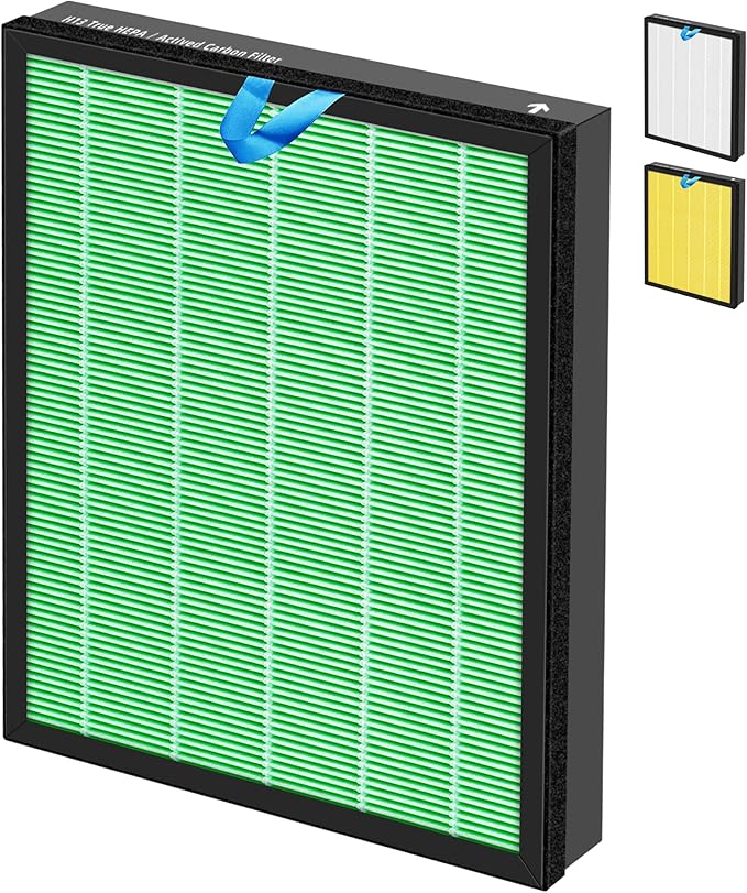 Vital 200S HEPA Toxin Absorber Replacement Filter for LEVOIT Vital 200S/200S-P Air Purifier,3-in-1 H13 True HEPA High-Efficiency Activated Carbon Filter,Vital 200S-RF-TX (LRF-V201-GUS),1 Pack,Green