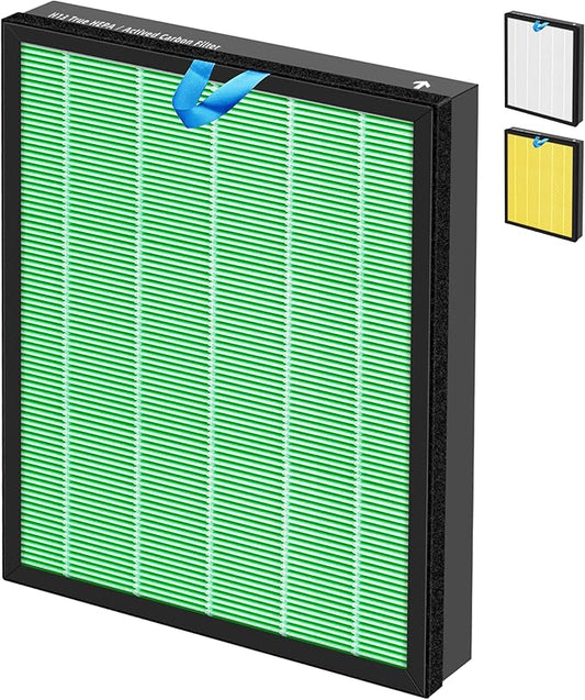Vital 200S HEPA Toxin Absorber Replacement Filter for LEVOIT Vital 200S/200S-P Air Purifier,3-in-1 H13 True HEPA High-Efficiency Activated Carbon Filter,Vital 200S-RF-TX (LRF-V201-GUS),1 Pack,Green
