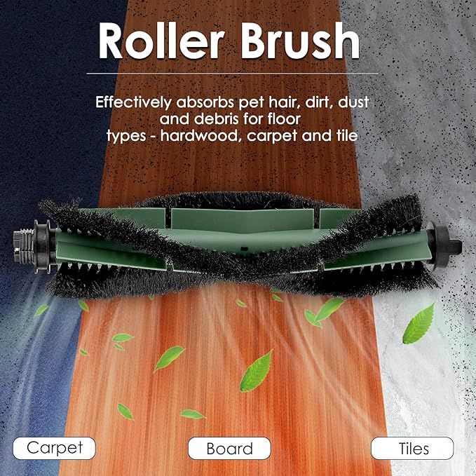 (2 Pack) Roomba 104 Replacement Roller Brushes for iRobot Roomba 104, 105 Vac, 105 Combo, Vacuum 2 Essential Robot Q0520, Combo Essential Y0140 Y0110 Accessories Roller Brush