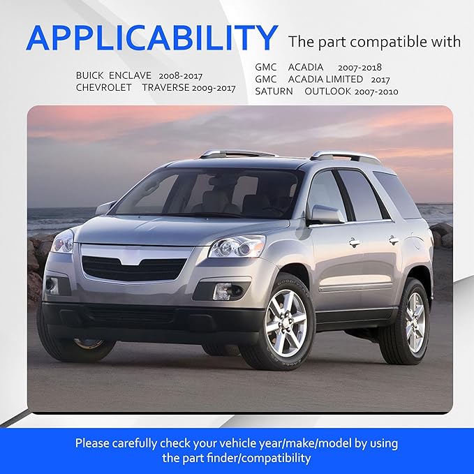 CAF11663 Cabin Air Filter Compatible with Buick Enclave 2008 2009 2010 2011 2012 2013-2017, Chevrolet Traverse 2009-2017, GMC Acadia 2007-2016, Acadia Limited 2017, Saturn Outlook 2007-2010