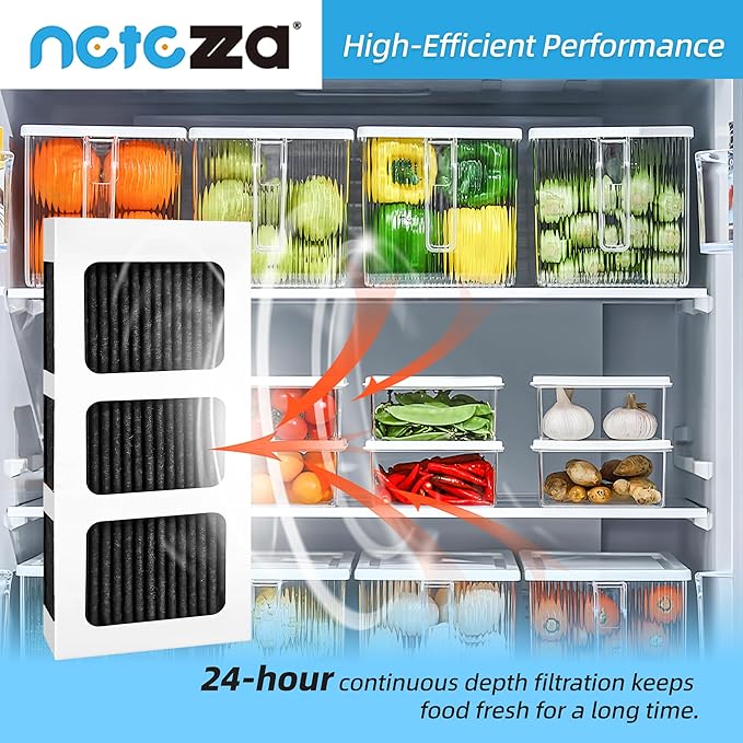 Paultra2 Refrigerator Air Filter Replacement, Compatible with Frigidaire Pureair Ultra 2,Pure Air Ultra 2,Pureair Ultra ii,and Electrolux 242047805,5303918847,EAP12364179, 6 Pack