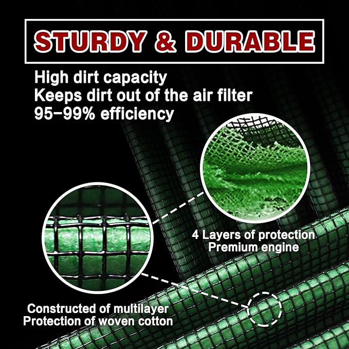 Engine Air Filter Compatible With 2019-2025 Chevy Silverado 1500 GMC Sierra 1500 2500hd 3500hd, Yukon, Tahoe, Subrban,Escalade Increase Power & Towing, Washable, Replacement Air Filter