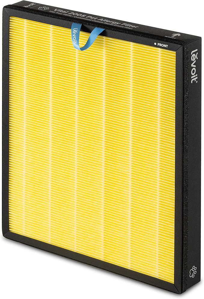 LEVOIT Vital 200S Pet Allergy Air Purifier Replacement, 3-in-1 True HEPA, High-Efficiency Activated & Vital 100S Pet Allergy Air Purifier Replacement, 3-in-1 HEPA High-Efficiency Activated Carbon