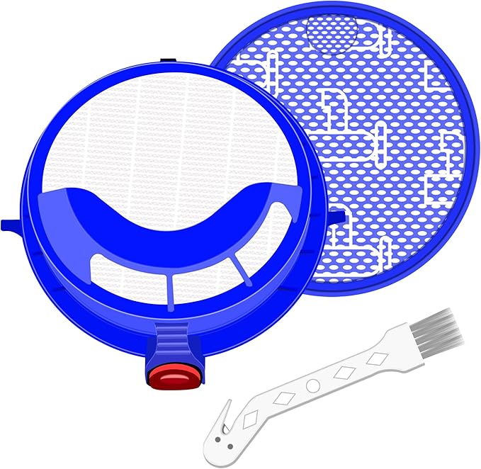 HEPA Filter Set for Dyson DC25 Animal & Ball Vacuum, Includes 1 Pre-Filter 919171-02 & 1 Post-Filter 916188-06, Washable & Reusable