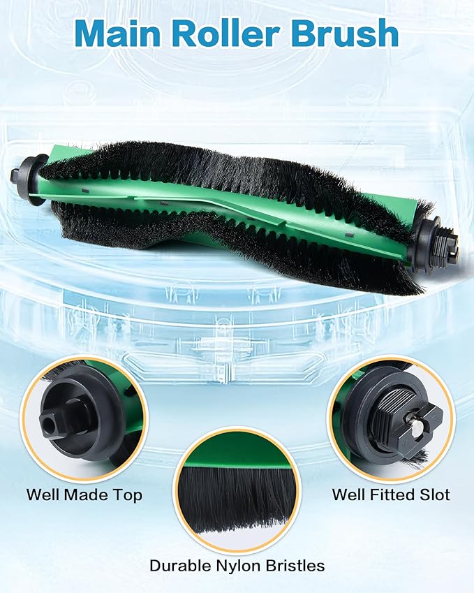 Replacement Parts for iRobot Roomba 104/105 Vac/Combo Q0120 Q0110 Combo Essential Y0140 Y0112 Y0110, 15 Pack Quality Accessories for Better Cleaning Performance
