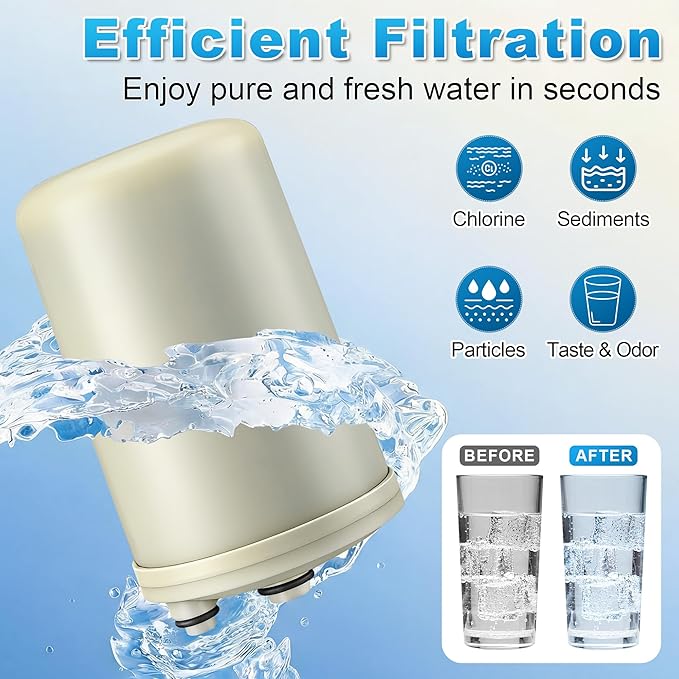 Saillong 1 Pack Premium F8 Water Filter Replacement Cartridge – Compatible with HG-N Type Water Ionizer, Compatible with Enagic Kangen LeveLuk SD501, JrIV, KANGEN 8 (Not Original Type Before 2010)
