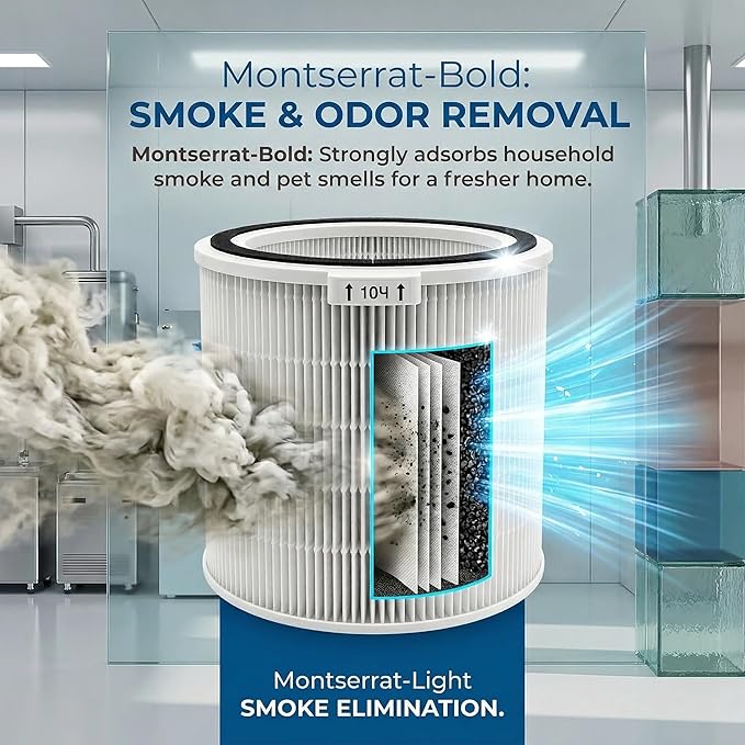 Replacement Air Filter HPA830 Compatible With Honeywell HPA830 Series HPA830W Purifier Part HRFJ830,H13 True HEPA Filtration Activated Carbon Filter(1 HEPA + 2 Carbon Pre-Filter)