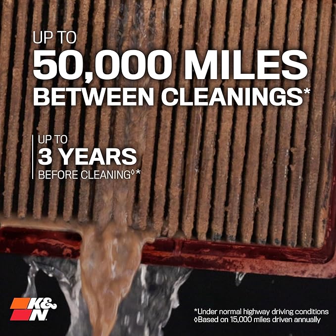 K&N Dryflow Lifetime Engine Air Filter: High Performance, Dry Synthetic, Washable, Premium, Replacement Filter: Compatible with 2013-2019 Dodge Ram Truck L6 DSL/V8 FI (2500, 3500, 4500, 5500), SA-5005