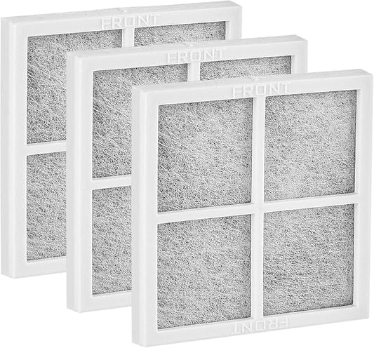 3 Pack Refrigerator Air Filter Replacement, Compatible with LG LT120F and Kenmore Elite 469918, 9918, ADQ73214402, ADQ73214403, ADQ73214404, LMXS30776S