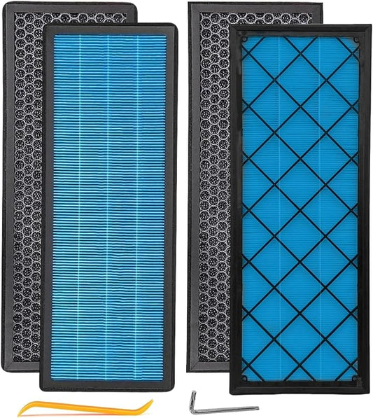 HEPA Air Filter Activated Carbon Cabin Air Filter Replacement for Tesla Model Y Accessories 2024-2020 (Set of 4 Packs)