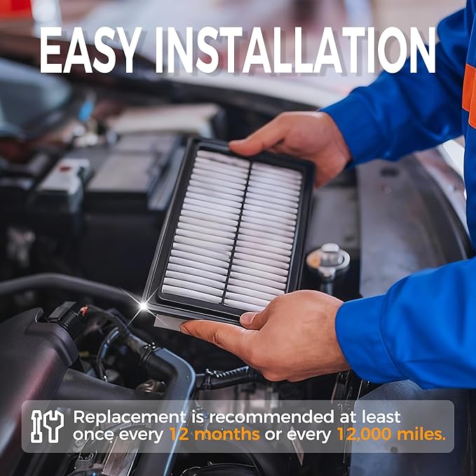 Engine Air Filter&Cabin Air Filter Combo Pack-Compatible with Kia Telluride 2020 2021 2022 2023 2024 2025 (3.8L)/Hyundai Santa Fe 2019 2020(2.0L/2.4L)-CF10735&CA11943