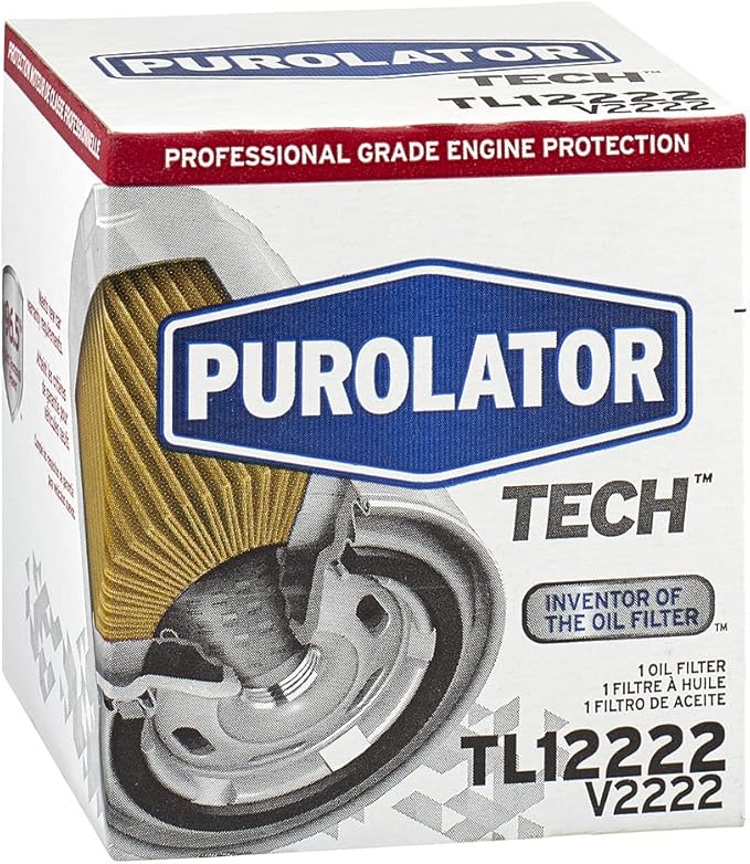 Purolator TL12222 PurolatorTECH Spin On Oil Filter Compatible With Ram 1500, Chevrolet Silverado 1500, Silverado 2500 HD, Jeep Compass, Cherokee, Patriot and GMC Sierra 1500